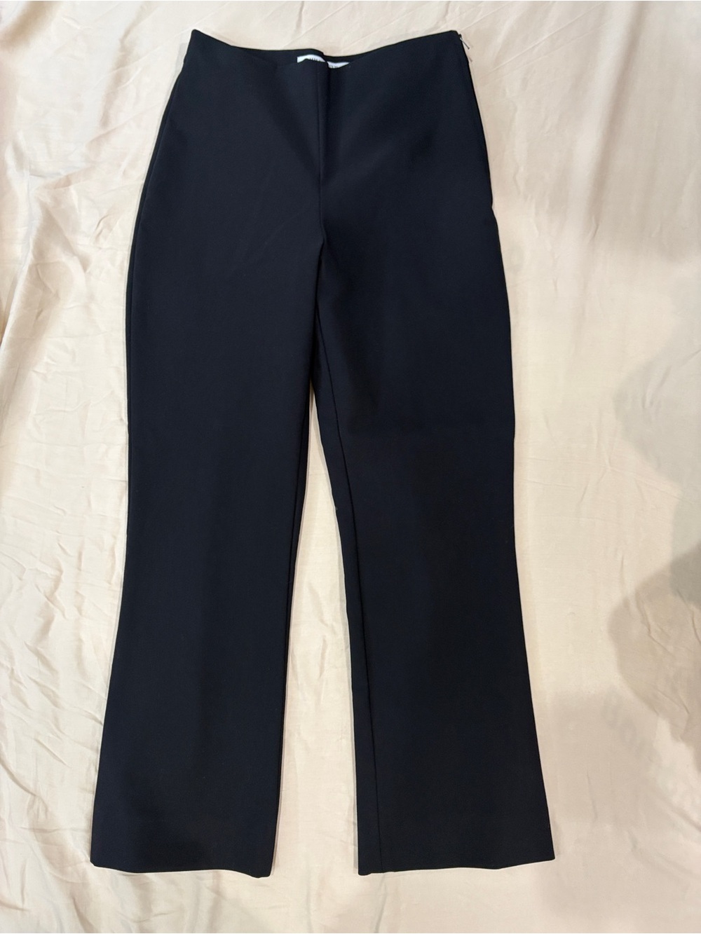 MM LaFleur Oshima Black Cropped Straight-Leg Ponte Pants